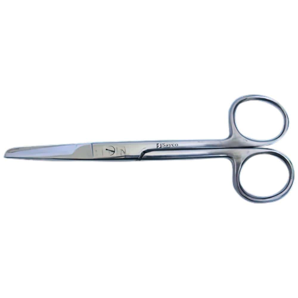 Stainless steel medical scissors for first aid kits in sports settings.