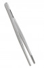 Stainless steel tweezers for first aid and sporting emergencies.