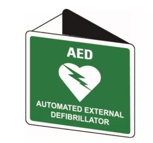 AED Off-Wall Sign
