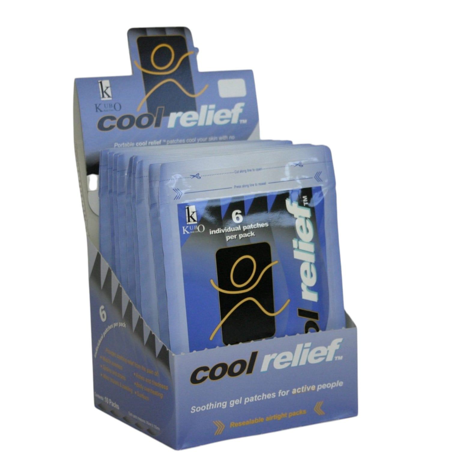 Cooling first aid gel patches for sports injuries, easy to use and portable.