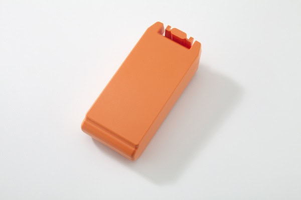 Orange first aid kit for sport injuries, portable emergency medical supplies, ideal for sports settings.