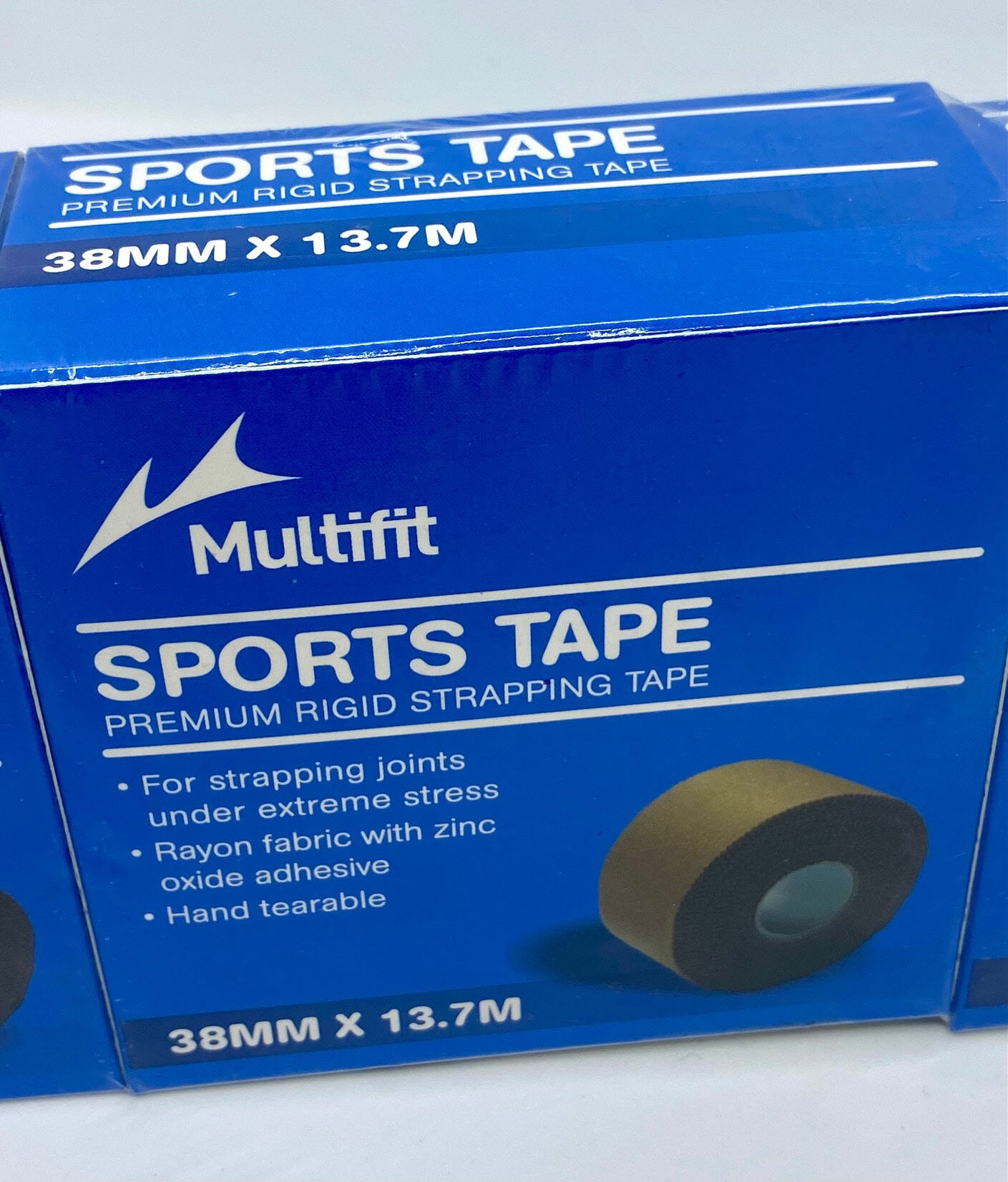 Disposable athletic tape for sports injury prevention and first aid in sports.